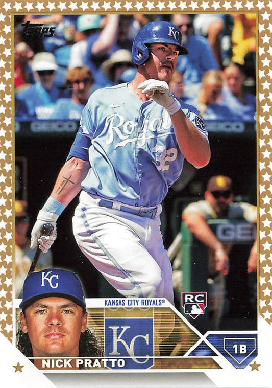 2023 Topps Gold Star Nick Pratto Rookie #182 Kansas City Royals