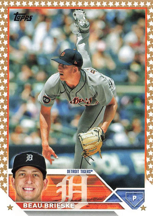 2023 Topps Gold Star Beau Brieske #184 Detroit Tigers