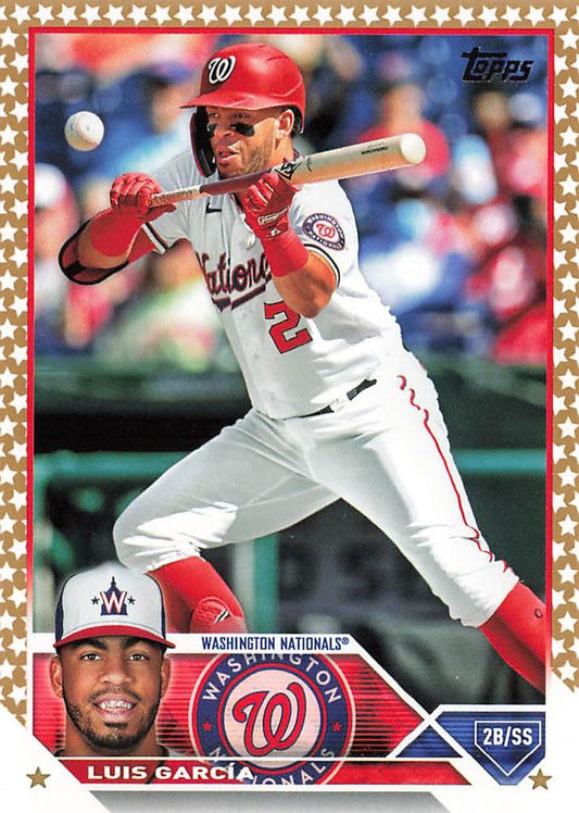 2023 Topps Gold Star Luis Garcia #193 Washington Nationals