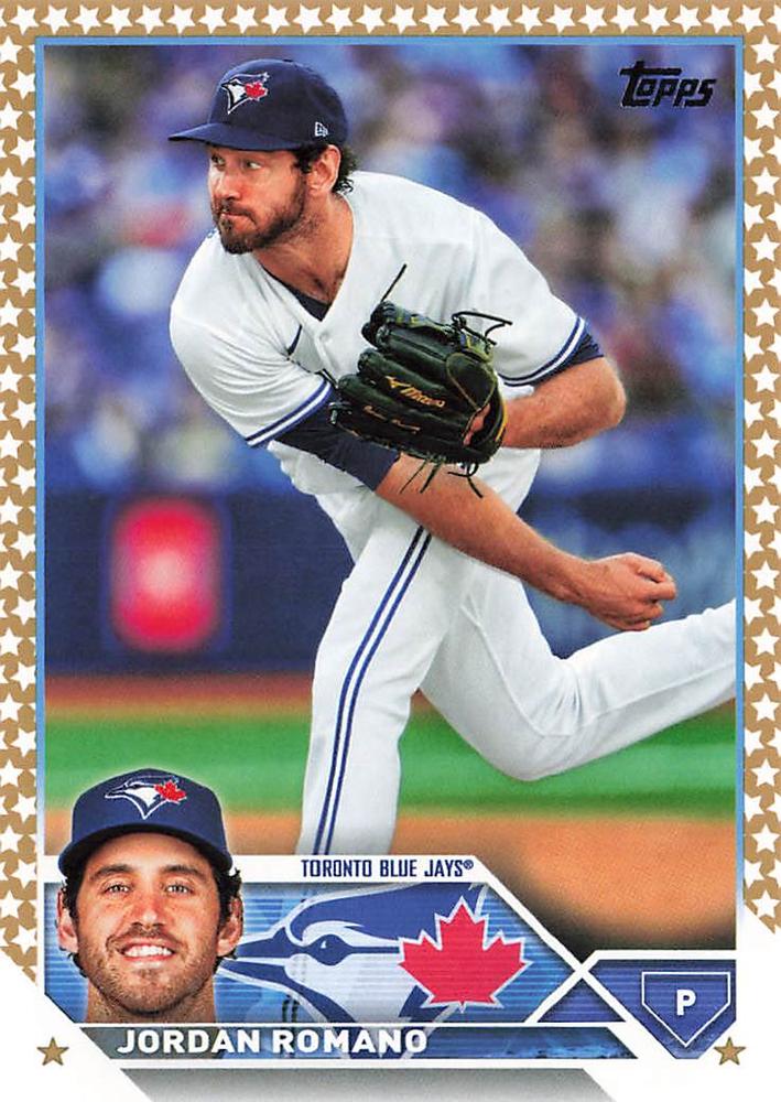 2023 Topps Gold Star Jordan Romano #196 Toronto Blue Jays