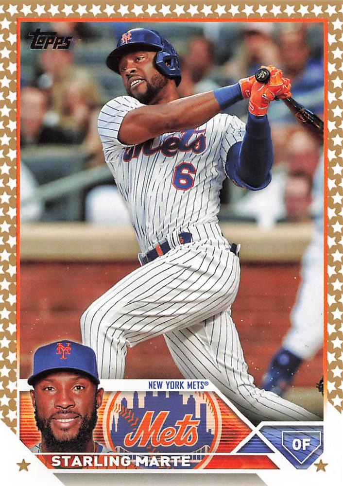 2023 Topps Gold Star Starling Marte #199 New York Mets