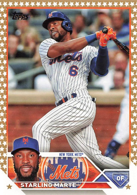 2023 Topps Gold Star Starling Marte #199 New York Mets
