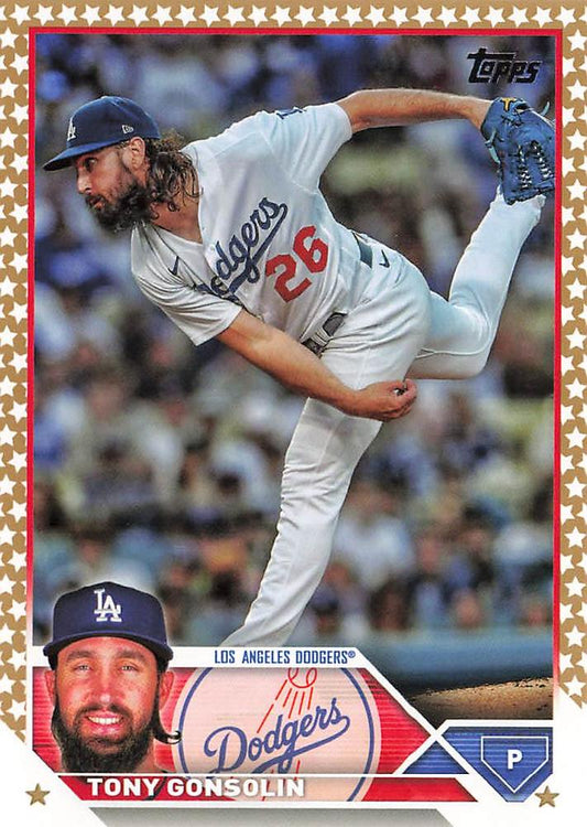 2023 Topps Gold Star Tony Gonsolin #202 Los Angeles Dodgers