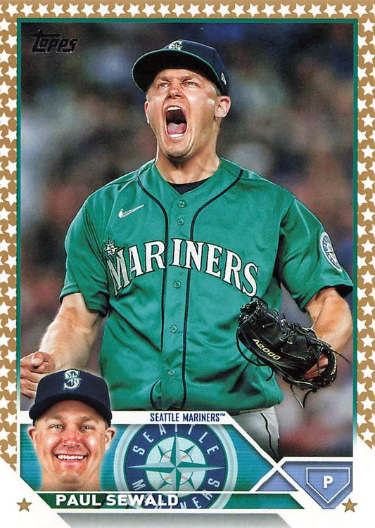 2023 Topps Gold Star Paul Sewald #207 Seattle Mariners