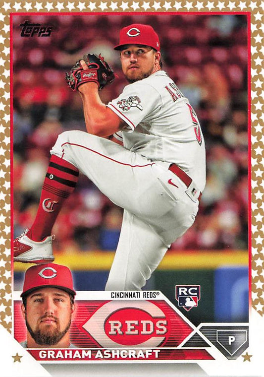 2023 Topps Gold Star Graham Ashcraft Rookie #214 Cincinnati Reds