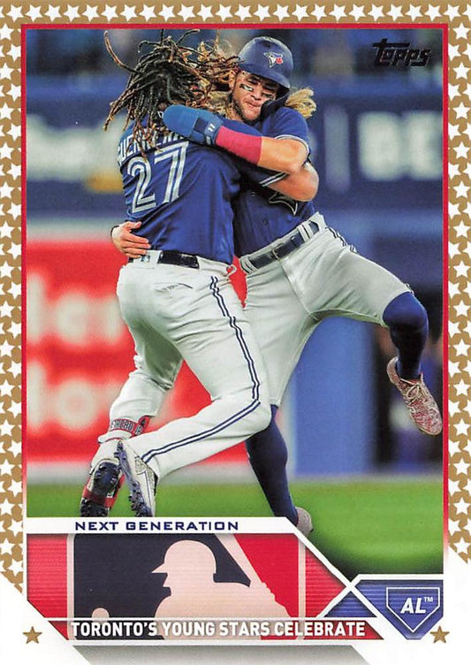 2023 Topps Gold Star Vladimir Guerrero Jr. Combo Cards #216 Toronto Blue Jays