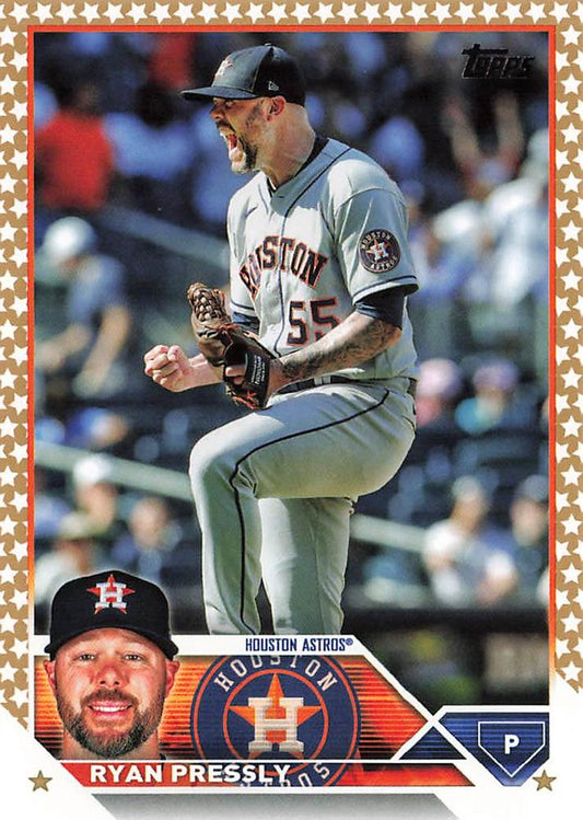 2023 Topps Gold Star Ryan Pressly #228 Houston Astros