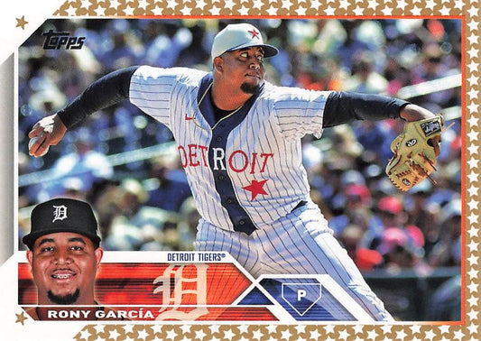 2023 Topps Gold Star Rony GarcÃ­a #231 Detroit Tigers