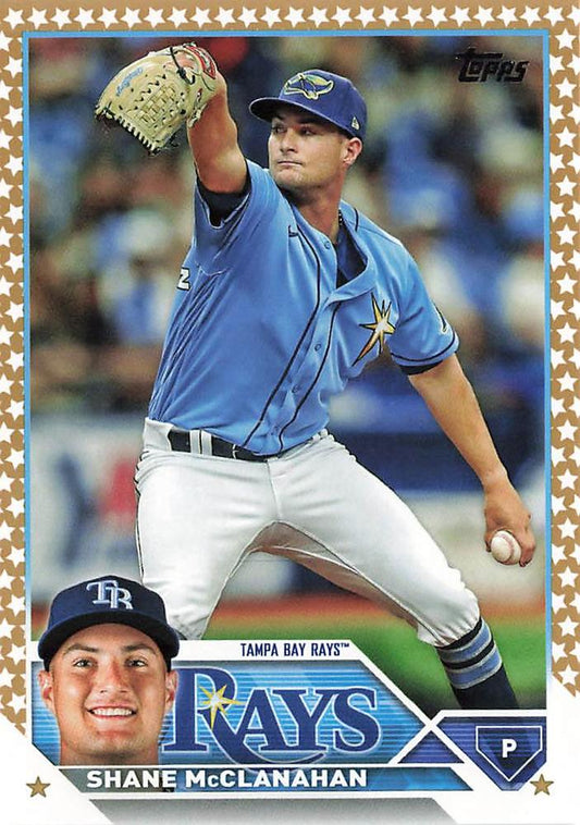 2023 Topps Gold Star Shane McClanahan #236 Tampa Bay Rays