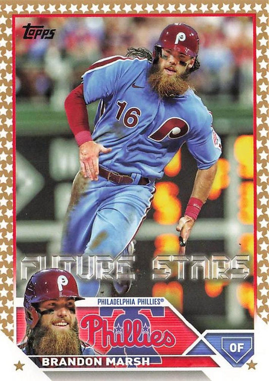 2023 Topps Gold Star Brandon Marsh Future Stars #237 Philadelphia Phillies