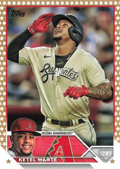 2023 Topps Gold Star Ketel Marte #239 Arizona Diamondbacks