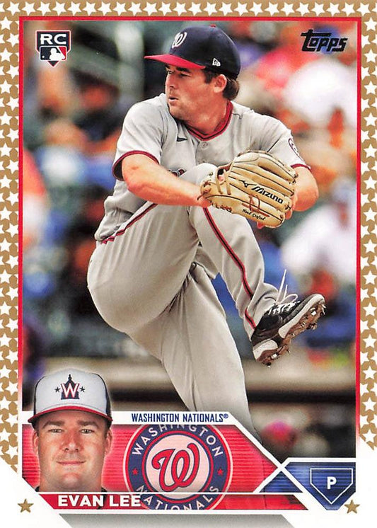 2023 Topps Gold Star Evan Lee Rookie #243 Washington Nationals