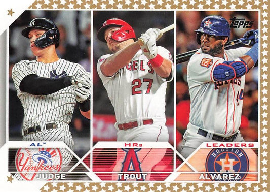 2023 Topps Gold Star Aaron Judge League Leaders #246 New York Yankees