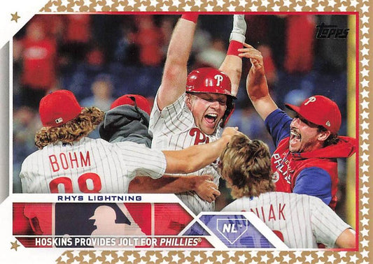 2023 Topps Gold Star Rhys Hoskins Combo Cards #248 Philadelphia Phillies