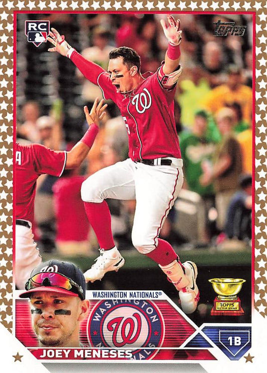 2023 Topps Gold Star Gold Star Joey Meneses RC #470 Washington Nationals