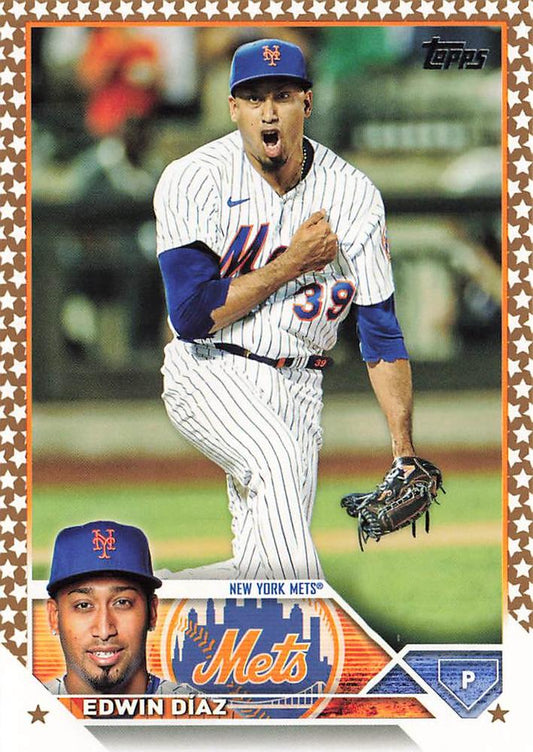2023 Topps Gold Star Gold Star Edwin Di­az #482 New York Mets