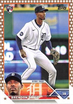 2023 Topps Gold Star Gold Star Brendon Davis RC #494 Detroit Tigers