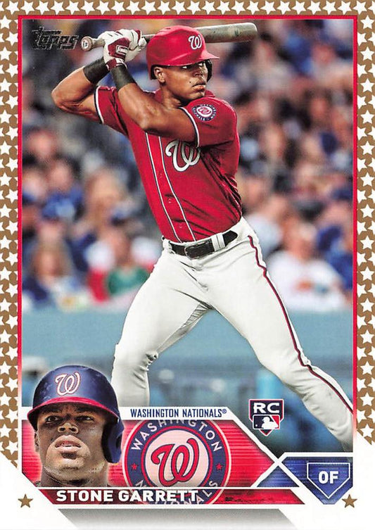 2023 Topps Gold Star Gold Star Stone Garrett RC #498 Washington Nationals