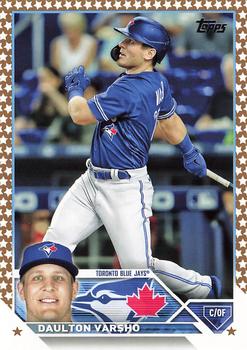 2023 Topps Gold Star Gold Star Daulton Varsho #501 Toronto Blue Jays