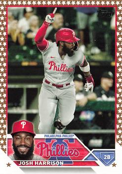 2023 Topps Gold Star Gold Star Josh Harrison #504 Philadelphia Phillies