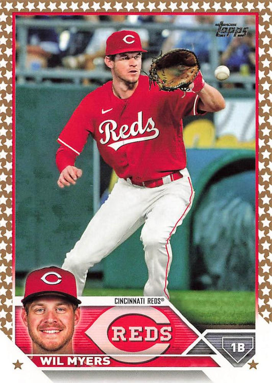 2023 Topps Gold Star Gold Star Wil Myers #506 Cincinnati Reds