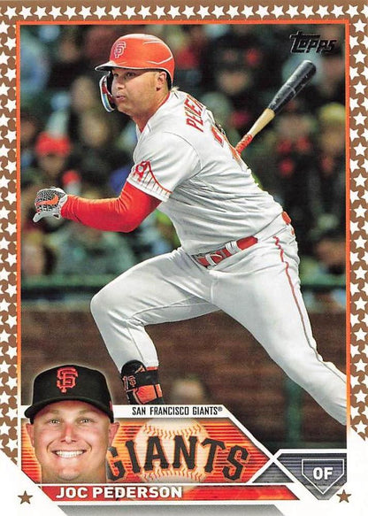 2023 Topps Gold Star Gold Star Joc Pederson #508 San Francisco Giants