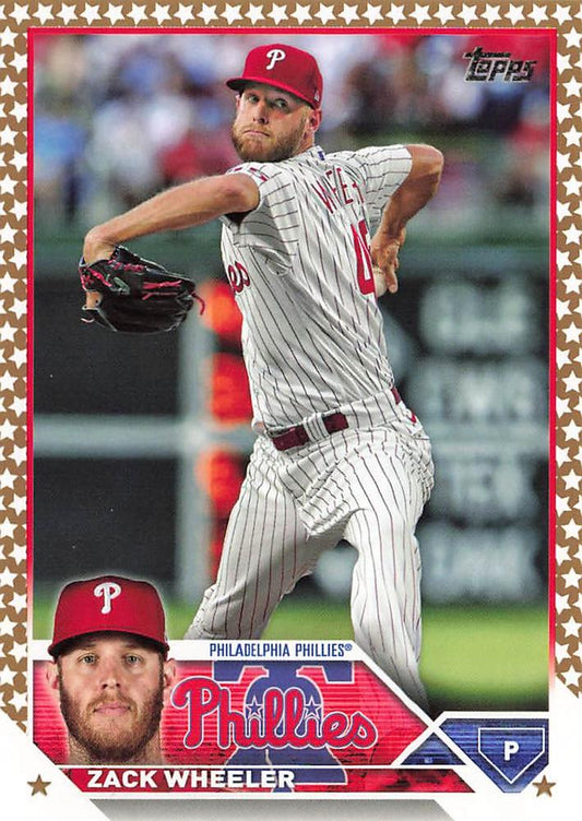 2023 Topps Gold Star Gold Star Zack Wheeler #511 Philadelphia Phillies