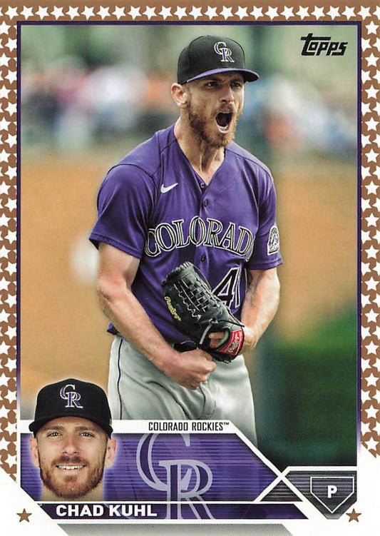 2023 Topps Gold Star Gold Star Chad Kuhl #517 Colorado Rockies