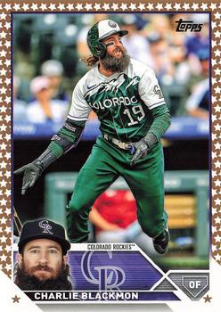 2023 Topps Gold Star Gold Star Charlie Blackmon #523 Colorado Rockies