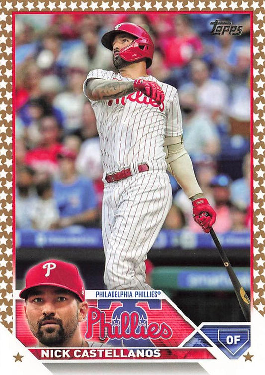 2023 Topps Gold Star Gold Star Nick Castellanos #527 Philadelphia Phillies