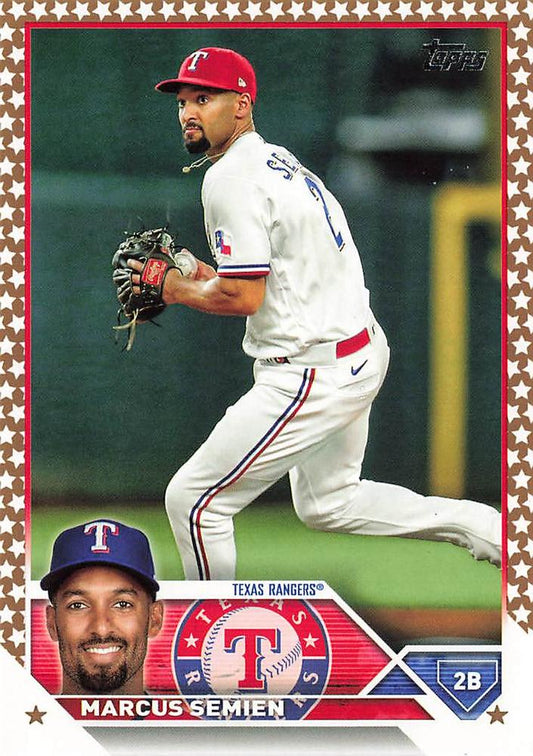 2023 Topps Gold Star Gold Star Marcus Semien #532 Texas Rangers