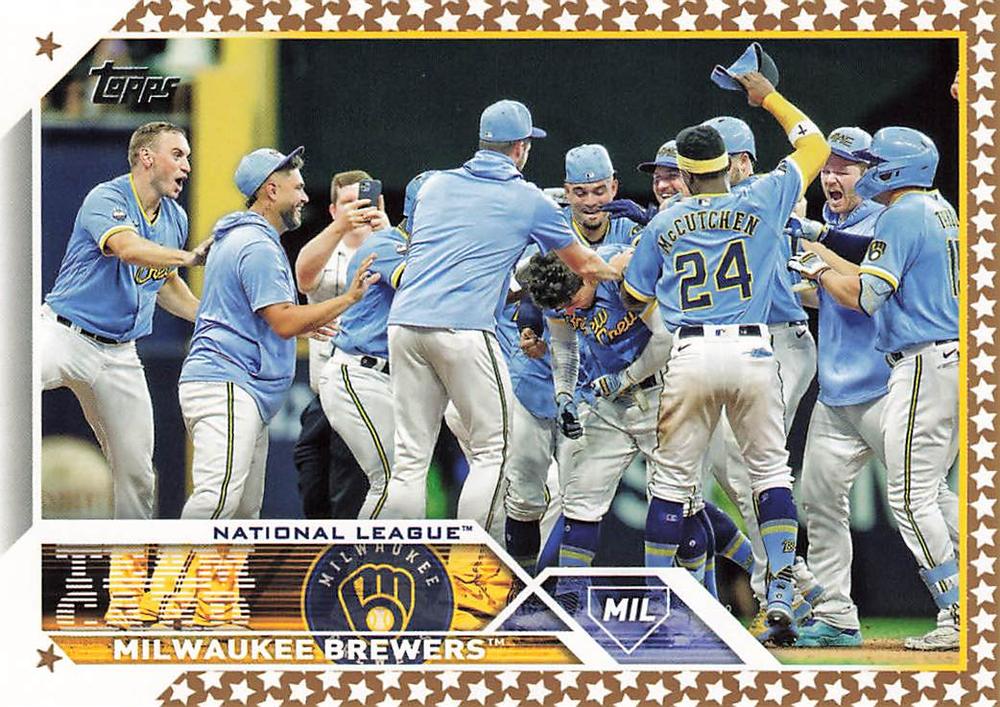 2023 Topps Gold Star Gold Star Milwaukee Brewers Team Card 533 Milwaukee Brewers