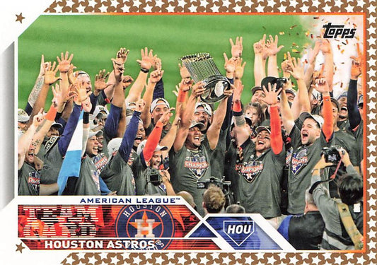 2023 Topps Gold Star Gold Star Houston Astros Team Card 534 Houston Astros