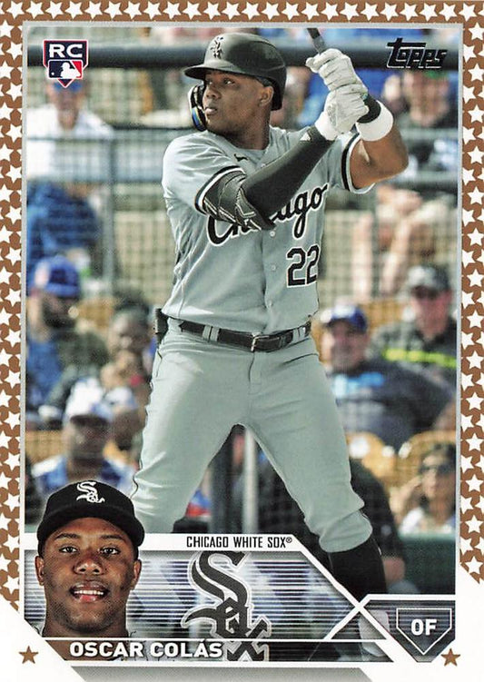 2023 Topps Gold Star Gold Star Oscar ColÃ¡s RC #545 Chicago White Sox