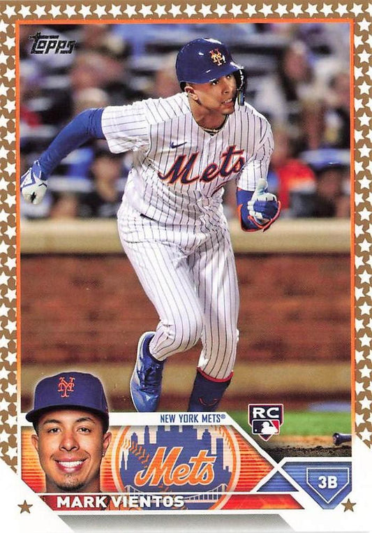 2023 Topps Gold Star Gold Star Mark Vientos RC #550 New York Mets