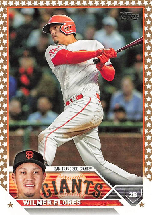2023 Topps Gold Star Gold Star Wilmer Flores #552 San Francisco Giants