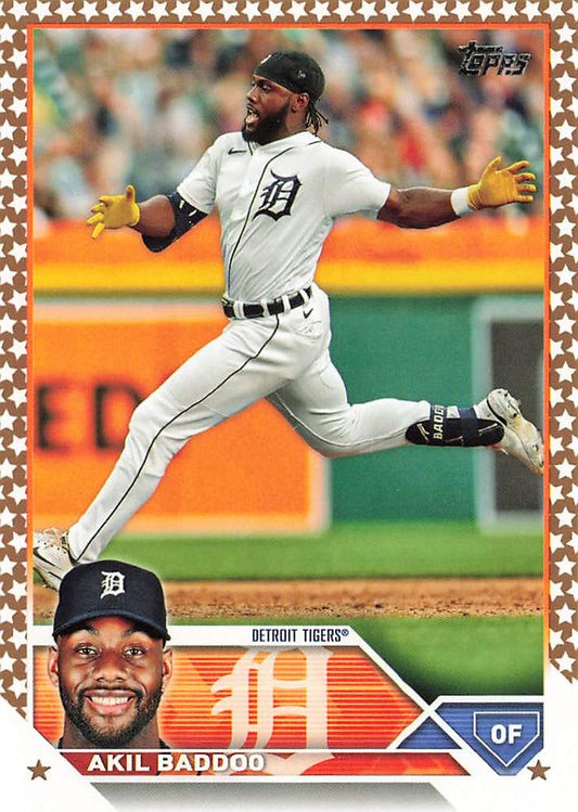 2023 Topps Gold Star Gold Star Akil Baddoo #556 Detroit Tigers