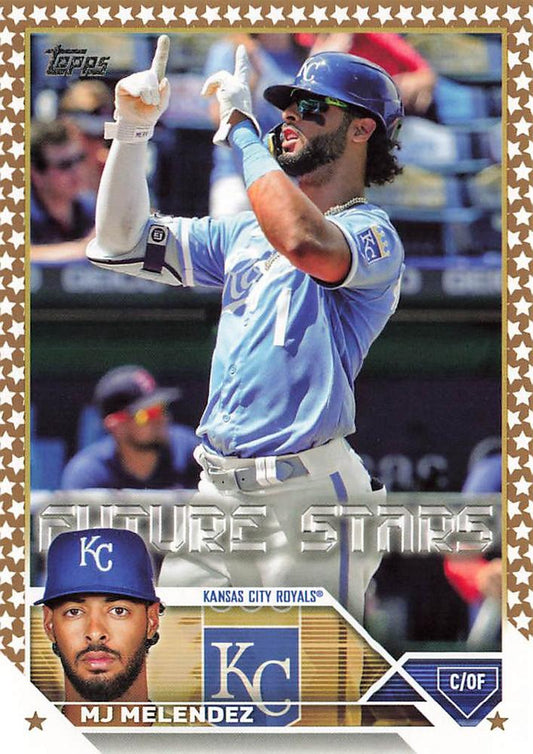 2023 Topps Gold Star Gold Star MJ Melendez - Future Stars #587 Kansas City Royals