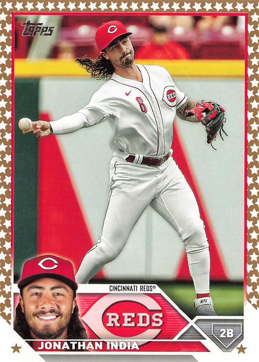 2023 Topps Gold Star Gold Star Jonathan India #594 Cincinnati Reds