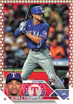 2023 Topps Gold Star Gold Star Bubba Thompson RC #597 Texas Rangers
