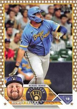 2023 Topps Gold Star Gold Star Rowdy Tellez #598 Milwaukee Brewers