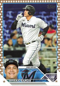 2023 Topps Gold Star Gold Star Avisail Garcia #606 Miami Marlins