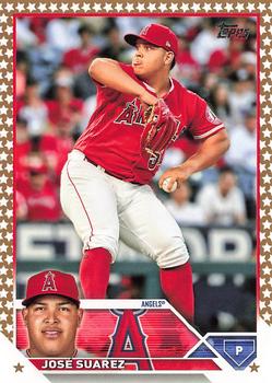 2023 Topps Gold Star Gold Star JosÃ© Suarez #609 Los Angeles Angels