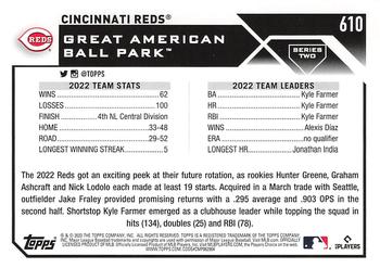 2023 Topps Gold Star Gold Star Cincinnati Reds Team Card 610 Cincinnati Reds