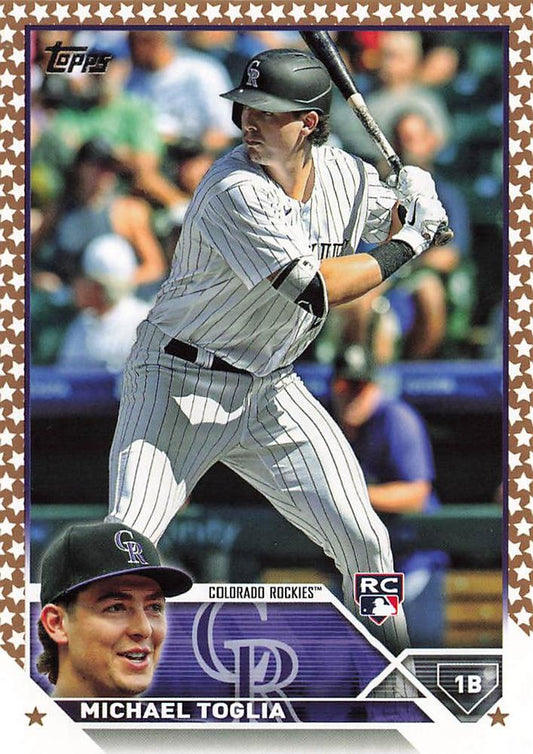 2023 Topps Gold Star Gold Star Michael Toglia RC #616 Colorado Rockies