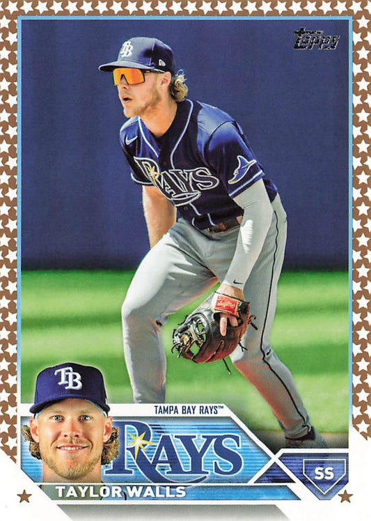2023 Topps Gold Star Gold Star Taylor Walls #625 Tampa Bay Rays