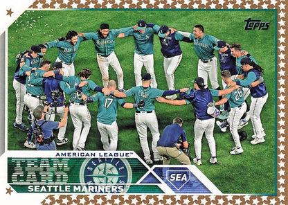 2023 Topps Gold Star Gold Star Seattle Mariners Team Card 627 Seattle Mariners