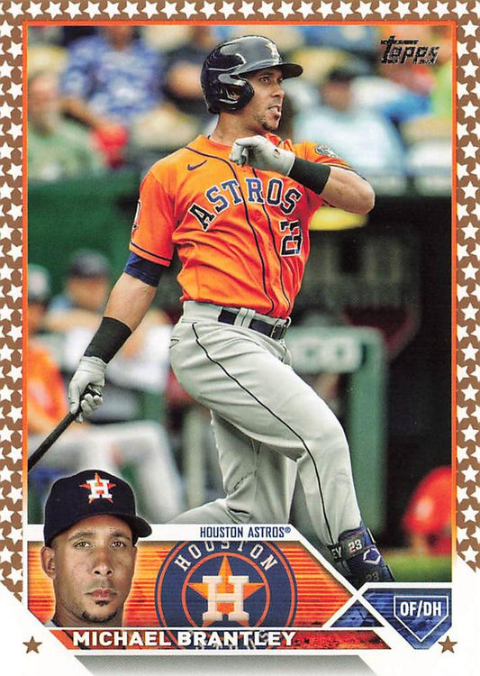 2023 Topps Gold Star Gold Star Michael Brantley #628 Houston Astros