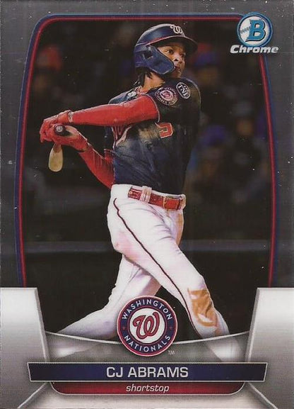 2023 Bowman Chrome CJ Abrams #74 Washington Nationals