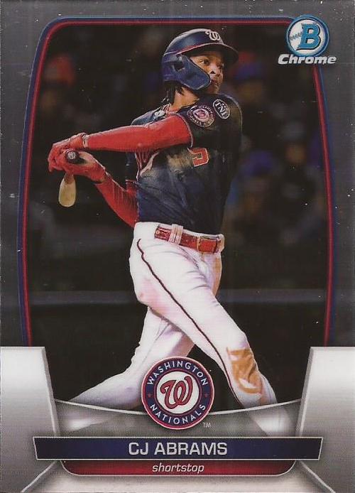 2023 Bowman Chrome CJ Abrams #74 Washington Nationals
